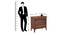 Zoe Solid Wood Chest of Drawers in Urban Teak (Urban Teak Finish) by Urban Ladder - Dimension - 