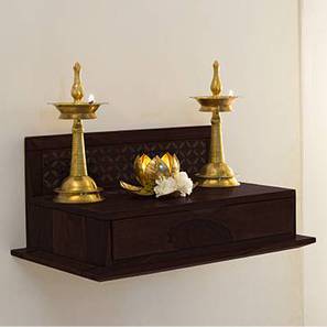 Prayer Units In Thiruvananthapuram Design Devoto Solid Wood Wall Mounted Prayer Unit in Mahogany