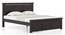 Fidora Solid Wood Non Storage Bed (Mahogany Finish, King Bed Size) by Urban Ladder - - 