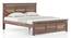 Fidora Solid Wood Non Storage Bed (Teak Finish, King Bed Size) by Urban Ladder - - 