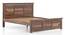 Fidora Solid Wood Non Storage Bed (Teak Finish, King Bed Size) by Urban Ladder - - 