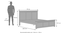 Fidora Solid Wood Non Storage Bed (Teak Finish, King Bed Size) by Urban Ladder - - 