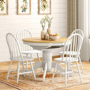 Dining Room New Arrivals Design Beverly Solid Wood Dining Chair set of 2 in White Finish
