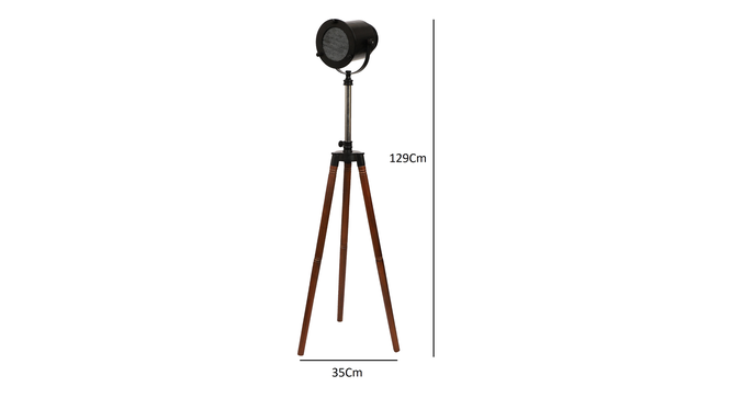 asher Without Star Floor Lamp Black (Black) by Urban Ladder - Front View Design 1 - 890957
