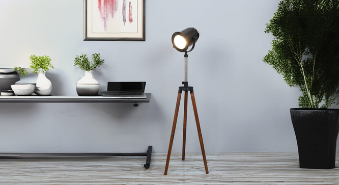 asher Without Star Floor Lamp Black (Black) by Urban Ladder - Cross View Design 1 - 890963