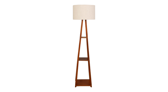 danta Stool Floor Lamp Normal Polish (Beige) by Urban Ladder - Cross View Design 1 - 890965