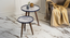 Warli Chitra Round Nesting Tables with Wooden Legs (Matte Finish) by Urban Ladder - Design 1 Side View - 891169