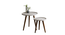 Weave Round Nesting Tables with Wooden Legs (Matte Finish) by Urban Ladder - Design 1 Top View - 891170