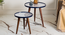 Warli Chitra Round Nesting Tables with Wooden Legs (Matte Finish) by Urban Ladder - Design 1 Template - 891173