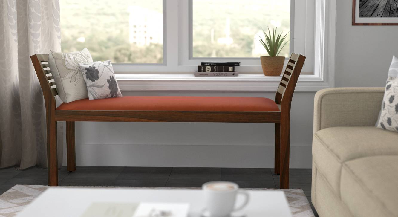 Latt Upholstered Bench Urban Ladder