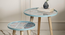 Phool Round Nesting Tables with Wooden Legs (Matte Finish) by Urban Ladder - Design 1 Zoomed Image - 891220