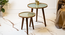 Soundarya Round Nesting Tables with Wooden Legs (Matte Finish) by Urban Ladder - Design 1 Zoomed Image - 891233