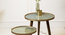 Soundarya Round Nesting Tables with Wooden Legs (Matte Finish) by Urban Ladder - Design 1 Top View - 891239