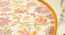 Pink and Yellow Floral Round Nesting Tables with Wooden Legs (Matte Finish) by Urban Ladder - Design 1 Template - 891243