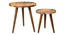 Crushing on Coffee Round Nesting Tables with Wooden Legs (Matte Finish) by Urban Ladder - Rear View Design 1 - 891274