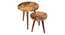 Crushing on Coffee Round Nesting Tables with Wooden Legs (Matte Finish) by Urban Ladder - Design 1 Zoomed Image - 891278
