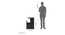 Hana BedsideTable (Wenge Finish) by Urban Ladder - Front View Design 1 - 891435