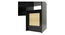 Hayao Workstation (Rattan Door) (Wenge Finish) by Urban Ladder - Front View Design 1 - 891437