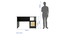 Hayao Workstation (Rattan Door) (Wenge Finish) by Urban Ladder - Cross View Design 1 - 891442