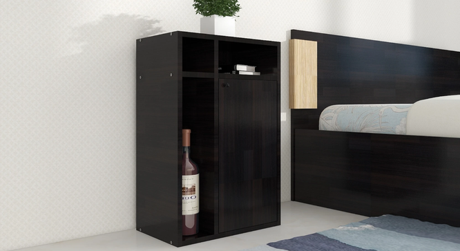 Chiyo Bedside Table (Wenge Finish) by Urban Ladder - Cross View Design 1 - 891487