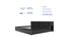 Kaito King Bed with Rattan Center Door with Non-Woven Fabric Base (Wenge Finish, Black, King Bed Size) by Urban Ladder - Design 1 Template - 891519