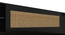 Kaito King Bed with Rattan Center Door with Non-Woven Fabric Base (Wenge Finish, Black, King Bed Size) by Urban Ladder - Rear View Design 1 - 891523