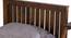Luzia Non Storage Bed (Single Bed Size, Brown Finish) by Urban Ladder - - 