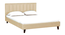 Dallas Slummber Upholstered Bed (Queen Bed Size, Honey Oak Finish) by Urban Ladder - - 