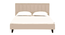 Dallas Slummber Upholstered Bed (Queen Bed Size, Honey Oak Finish) by Urban Ladder - - 