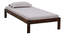 Zeevo Solid Wood Single platform bed without storage (Teak Finish, Single Bed Size) by Urban Ladder - Design 1 Side View - 892986