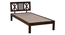 Zeevo Solid Wood Single bed without storage (Teak Finish, Single Bed Size) by Urban Ladder - Design 1 Side View - 892988