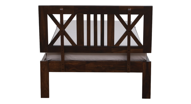 Zeevo Solid Wood Single bed without storage (Teak Finish, Single Bed Size) by Urban Ladder - Ground View Design 1 - 892998