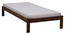 Zeevo Solid Wood Single platform bed without storage (Teak Finish, Single Bed Size) by Urban Ladder - Rear View Design 1 - 893003