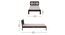 Zeevo Solid Wood Single bed without storage (Teak Finish, Single Bed Size) by Urban Ladder - Image 2 Design 1 - 893031