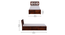 Zeevo Solid Wood Single bed with storage (Brown, Single Bed Size, HONEY Finish) by Urban Ladder - Image 2 Design 1 - 893032
