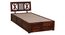 Zeevo Solid Wood Single bed with storage (Brown, Single Bed Size, HONEY Finish) by Urban Ladder - Ground View Design 1 - 893062