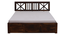 Zeevo Solid Wood Queen bed with storage (Teak Finish, Brown, Queen Bed Size) by Urban Ladder - Ground View Design 1 - 893103