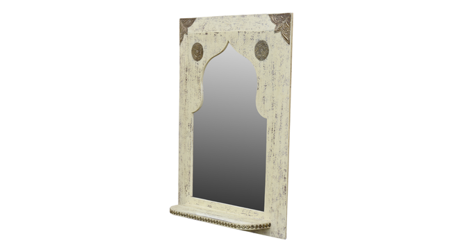 Karpos wall mirror 18inx4inx24in (White) by Urban Ladder - Front View Design 1 - 893167