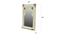 Karpos wall mirror 18inx4inx24in (White) by Urban Ladder - Design 1 Template - 893181