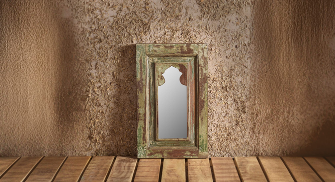 Frona vintage wall mirror 12inx1inx18in (Green) by Urban Ladder - Front View Design 1 - 893222
