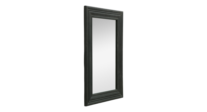 Brass Antiqued Clad Hammered Wall Mirror (Black) by Urban Ladder - Design 1 Full View - 893246
