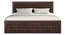 Diamond  Storage Bed (Brown, Queen Bed Size, Dark Walnut Finish) by Urban Ladder - Rear View Design 1 - 893281