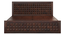 Diamond  Storage Bed (Brown, Queen Bed Size, Dark Walnut Finish) by Urban Ladder - Ground View Design 1 - 893284