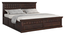 Prashiv  Storage Bed (Brown, Queen Bed Size, Dark Walnut Finish) by Urban Ladder - Ground View Design 1 - 893297