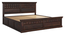 Prashiv  Storage Bed (Brown, Queen Bed Size, Dark Walnut Finish) by Urban Ladder - Design 1 Dimension - 893303