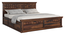 Prashiv Storage Bed (Brown, King Bed Size, PROVINCIAL TEAK Finish) by Urban Ladder - Ground View Design 1 - 893317