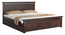 Madhvi Storage Bed (Brown, King Bed Size, Dark Walnut Finish) by Urban Ladder - Ground View Design 1 - 893348