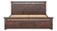 Madhvi Storage Bed (Brown, King Bed Size, Dark Walnut Finish) by Urban Ladder - Rear View Design 1 - 893350