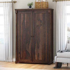 Claire Solid Wood Door Wardrobe in Provincial Teak Finish-image-29