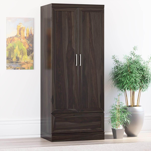 Dyson Solid Wood Door Wardrobe in Light Walnut Finish-image-6